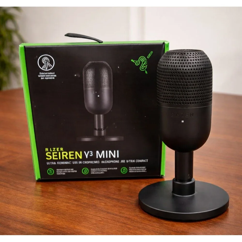 Razer Seiren V3 Mini USB Microphone Compact Gaming Streaming Mic Black